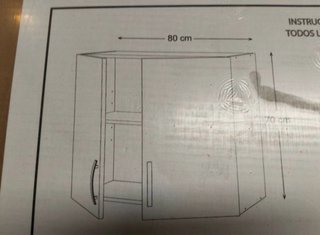 Mueble Alto Cocina 80x35x70 2 Puertas