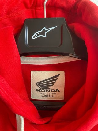 Sudadera Honda Motorcycles con Capucha Roja XS