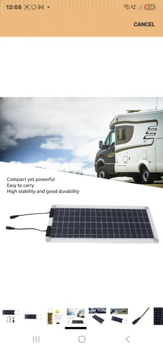 Kit Panel Solar con Pinzas y Cargador