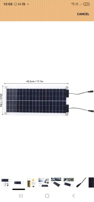 Kit Panel Solar con Pinzas y Cargador