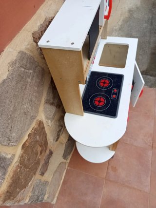 Cocina de juguete de madera