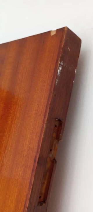 Puerta madera acristalada
