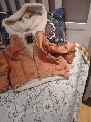 Chaqueta bomber INSIDE pelito rosa Talla S