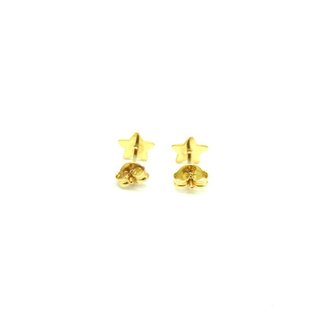 Pendientes Estrella Oro 18k 7mm - 3525
