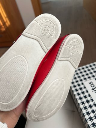 Zapatos rojos de piel para niñ@s