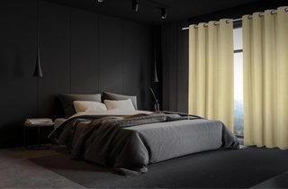 Cortinas Beige 140x245cm con Ojalas (4 disponible)