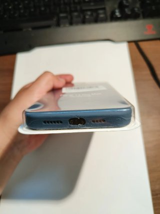 Cover in silicone per iPhone 14 Pro Max, blu