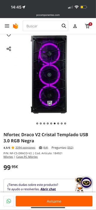 Caja PC ATX nfortec