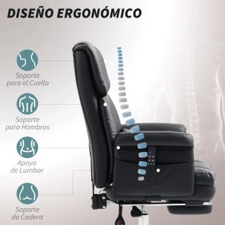 Silla Oficina Masaje y Reposapiés