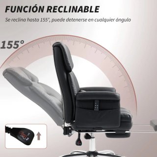 Silla Oficina Masaje y Reposapiés