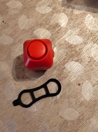 Bocina/Timbre Bicicleta Rojo + Goma