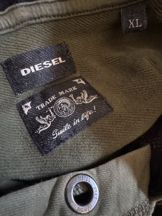 Sudadera Diesel Verde Militar con Logo