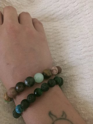 Pack 2 Pulseras Piedras Naturales