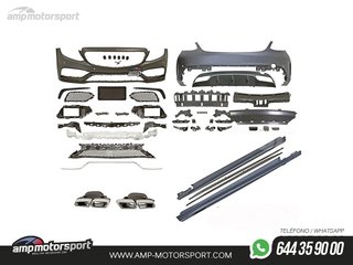 KIT DE CARROCERIA PARA MERCEDES CLASE C W205 LOOK C63 AMG