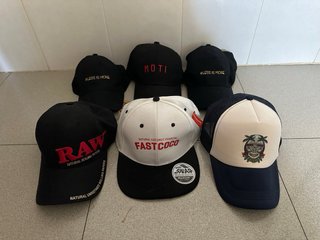 Pack 6 gorras estilo baseball / curved cap / rap