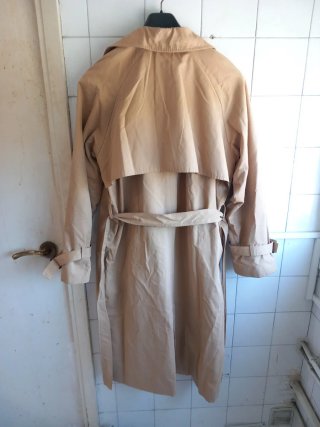 Gabardina Beige Zara Talla L Cinturón
