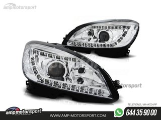 FAROS DELANTEROS LUZ DIURNA LED PARA MERCEDES CLASE C W204