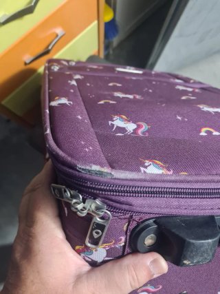 Maleta 10/15 kg Morada Unicornios