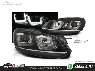 FAROS DELANTEROS LUZ DIURNA U TYPE PARA VOLKSWAGEN GOLF MK6