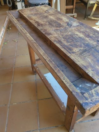 Banco de carpintero madera 130x50x86 cm