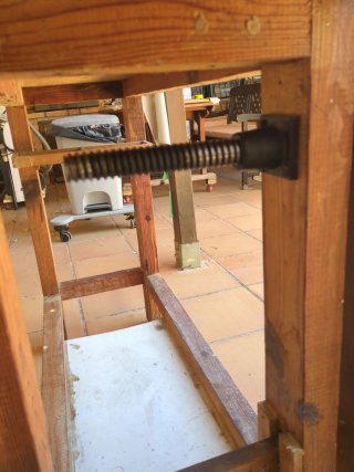 Banco de carpintero madera 130x50x86 cm