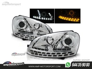 FAROS DELANTEROS LUZ DIURNA LED PARA VOLKSWAGEN GOLF 5 2003-2008