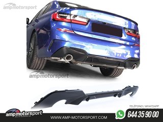 KIT SPOILERS PARA BMW SERIE 3 G20 LOOK PERFORMANCE NEGRO BRILLO