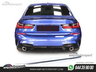 KIT SPOILERS PARA BMW SERIE 3 G20 LOOK PERFORMANCE NEGRO BRILLO