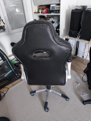 Silla escritorio Gamer Negra y roja