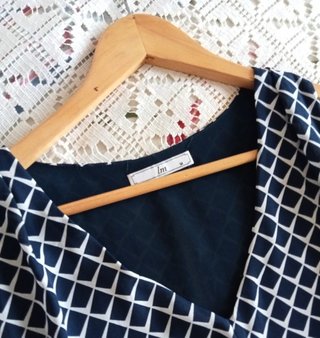 Blusa Gasa Doble Tela Talla M