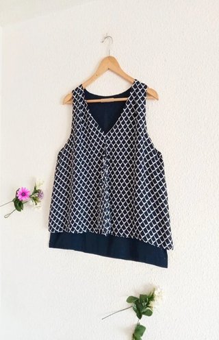 Blusa Gasa Doble Tela Talla M