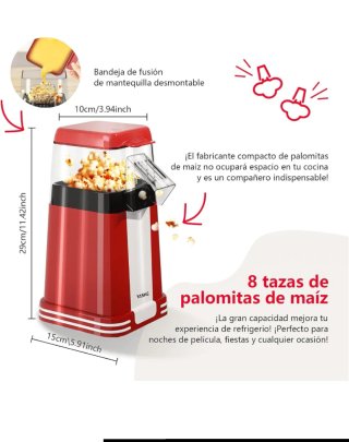 Máquina de Palomitas YASHE Retro 1200W