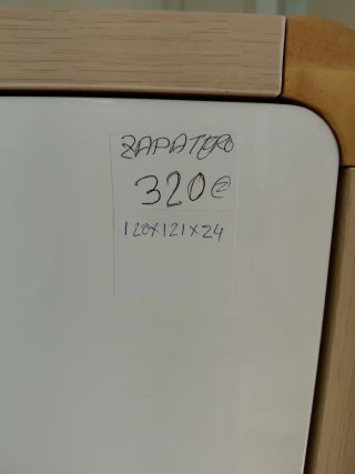Zapatero Beige y Blanco