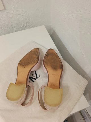 Zapatos Zara Talla 38 Beige/Rosa