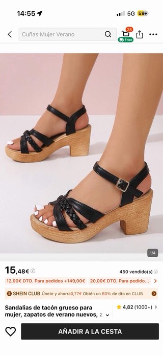 Sandalias de plataforma negras y marrones