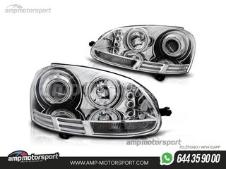 FAROS DELANTEROS OJOS DE ANGEL CCFL PARA VOLKSWAGEN GOLF / VARIANT / JETTA MK5