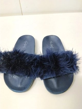 Chanclas Zara Niña Talla 29 Azul Peluche