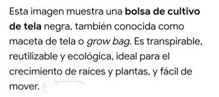Bolsa de cultivo de tela negra