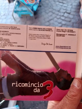 CD Diego De Luca  Ricomincio da 3 prima stampa ers