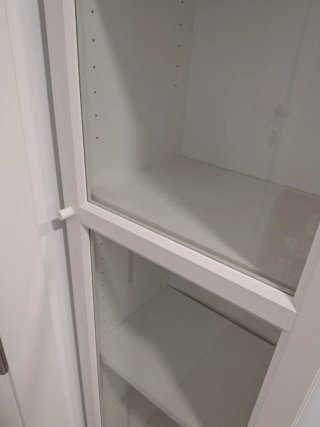 Estantería Billy Blanca con Puertas de cristal