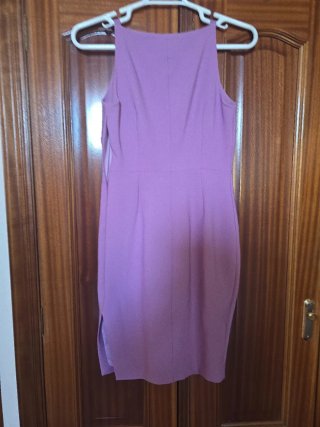 Traje de vestir morado mujer