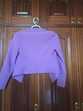 Traje de vestir morado mujer