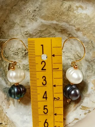 Pendientes Perlas Barrocas Grandes Agua Dulce