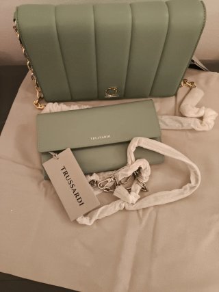 Pochette Trussardi donna verde