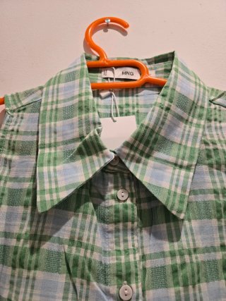 Camisa Mango cuadros sin mangas