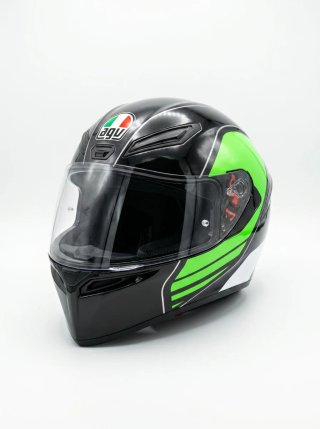 Casco Moto AGV Negro/Verde