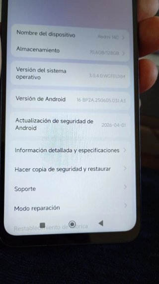 Redmi 14c 128GB Azul/Gris