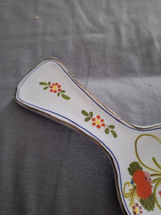 Portaposate ceramica Faenza decorato fiori