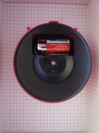 Reloj despertador Elco rojo