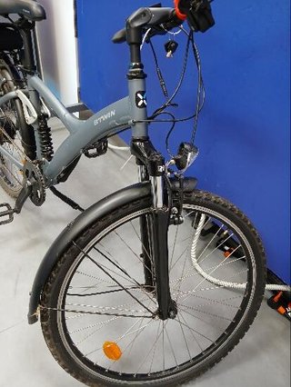 Bicicleta eléctrica trekking doble suspensión Riverside